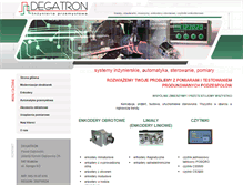 Tablet Screenshot of degatron.pl